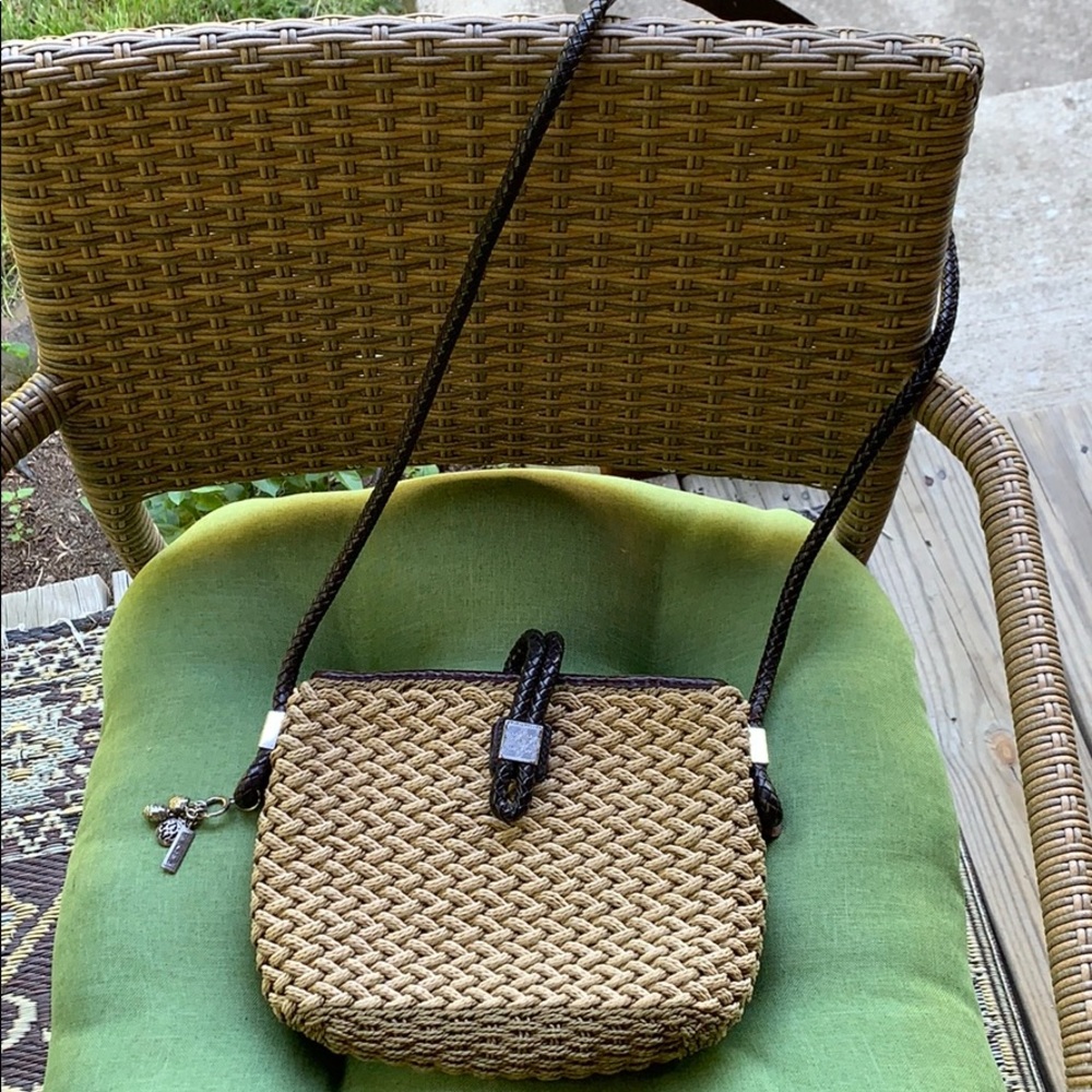 Brighton straw weave hand bag